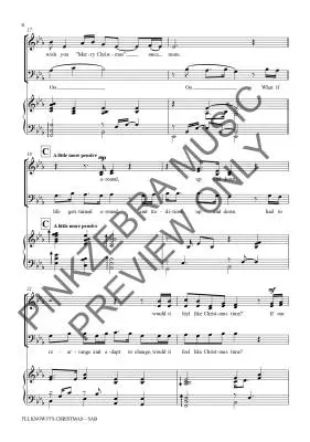 I\'ll Know It\'s Christmas - Pinkzebra - Choral Octavo - SAB Accompanied