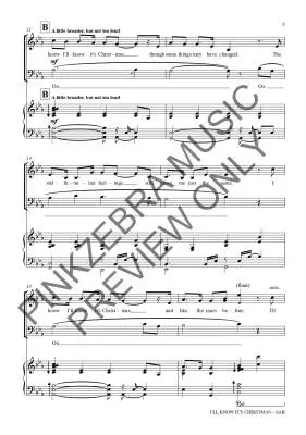 I\'ll Know It\'s Christmas - Pinkzebra - Choral Octavo - SAB Accompanied