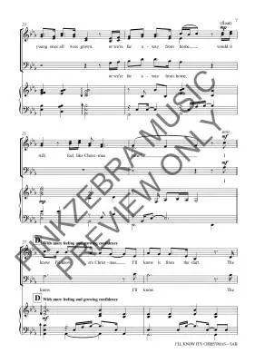 I\'ll Know It\'s Christmas - Pinkzebra - Choral Octavo - SAB Accompanied