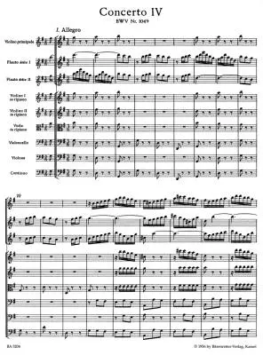 Brandenburg Concerto No. 4 in G Major BWV 1049 - Bach - Score, Urtext Edition