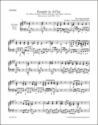 Concerto in a Major - Bach - Harpsichord/Basso Continuo Part, Urtext Edition