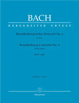 Brandenburg Concerto No. 6 in B Flat-major BWV 1051 - Bach - Score, Urtext Edition