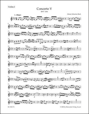 Concerto No. 5 in F Minor BWV 1056 - Bach - Violin I Part, Urtext Edition