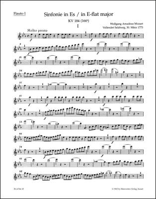 Symphony No. 26 in E-flat Major K. 184(166a) - Mozart - Wind Set, Urtext Edition