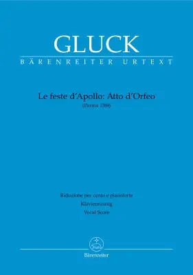 Baerenreiter Verlag - Atto dOrfeo - Gluck - Vocal Score, Urtext Edition - Choir, Orchestra