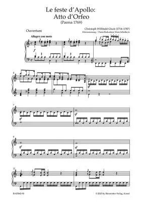 Atto d\'Orfeo - Gluck - Vocal Score, Urtext Edition - Choir, Orchestra