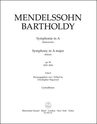 Symphony in a Major Op. 90 ''Italian'' (1833-1834) - Mendelssohn Bartholdy - Part, Urtext Edition
