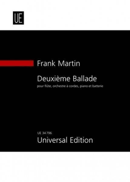 Deuxieme BalladeMartin - Flute/Piano/String Orchestra/Percussion - Study Score