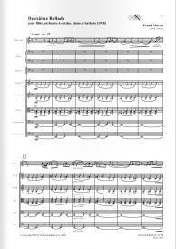 Deuxieme BalladeMartin - Flute/Piano/String Orchestra/Percussion - Study Score