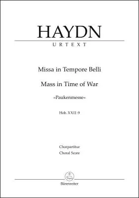 Baerenreiter Verlag - Missa in Tempore Belli Hob. XXII:9 - Haydn - Choral Score, Urtext Edition