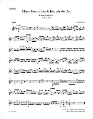 Missa Brevis Sancti Joannis de Deo Hob. XXII:7 ''Little Organ Mass'' - Haydn - Violin I Part, Urtext Edition