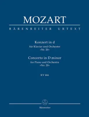 Baerenreiter Verlag - Concerto No. 20 in D Minor K. 466 - Mozart - Study Score, Urtext Edition