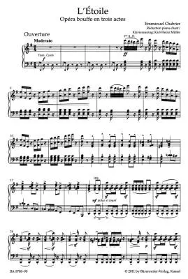 l\'Etoile - Chabrier - Vocal Score, Urtext Edition - Soloists, Mixed Choir, Orchestra