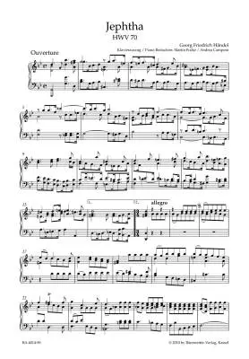 Jephtha HWV 70 - Handel - Vocal Score, Urtext Edition - Soloists, Mixed Choir, Orchestra