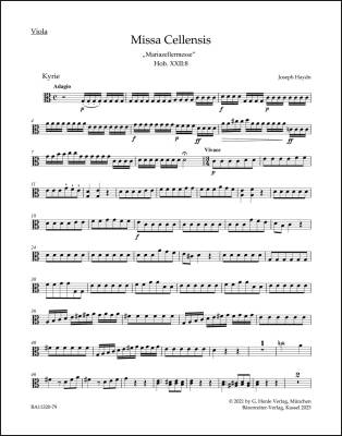 Missa Cellensis Hob. XXII:8 ''Mass for Mariazell'' - Haydn - Viola Part, Urtext Edition