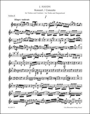 Concerto in F Major Hob. XVIII:6* - Haydn - Violin II Part