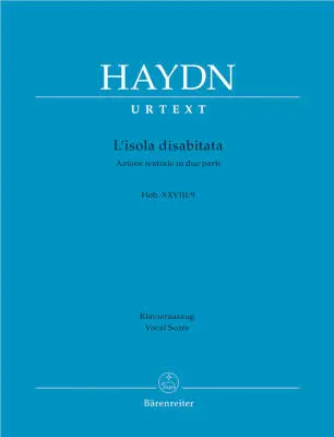 Baerenreiter Verlag - lIsola Disabitata (die Wuste Insel) Hob.XXVIII:9 - Haydn - Vocal Score, Urtext Edition - Soloists, Orchestra