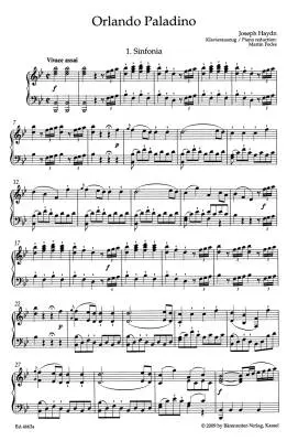 Orlando Paladino Hob.XXVIII:11 - Haydn - Vocal Score, Urtext Edition - Soloists, Orchestra
