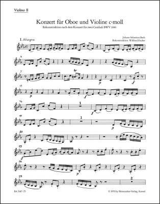Concerto in C Minor - Bach - Violin II Part, Urtext Edition
