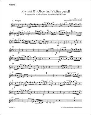 Concerto in C Minor - Bach - Violin I Part, Urtext Edition