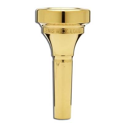 4BS gold-plated Medium Bore Trombone Mouthpiece