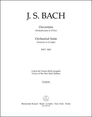 Baerenreiter Verlag - Orchestral Suite (Overture) in D Major BWV 1068 - Bach - Harpsichord Part, Urtext Edition