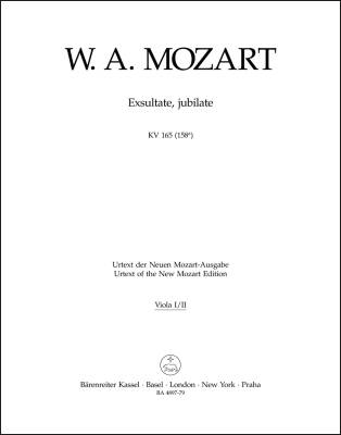 Exsultate, Jubilate K. 165 (158a) - Mozart - Viola I/Viola II Part, Urtext Edition