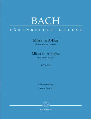 Baerenreiter Verlag - Mass in a Major BWV 234 - Bach - Vocal Score, Urtext Edition