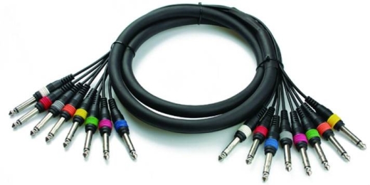 Link Audio - 8 Channel 1/4-inch Snake - 10 foot