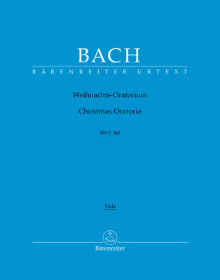 Christmas Oratorio BWV 248 - Bach - Viola Part, Urtext Edition