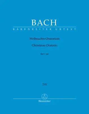 Baerenreiter Verlag - Christmas Oratorio BWV 248 - Bach - Viola Part, Urtext Edition