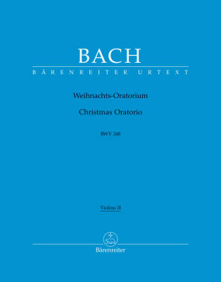 Christmas Oratorio BWV 248 - Bach - Violin II Part, Urtext Edition