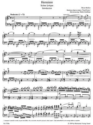 Herminie Holoman 29 - Berlioz - Vocal Score, Urtext Edition