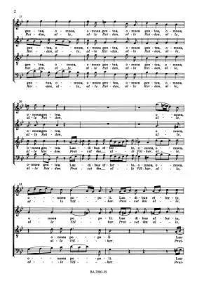 Laudate Jehovam \'\'Auf! Lobet den Herren\'\' - Telemann - Choral Score - Choir, Strings, Basso Continuo
