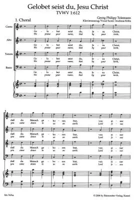 We Praise Your Name TWV 1:612 - Telemann - Vocal Score, Urtext Edition