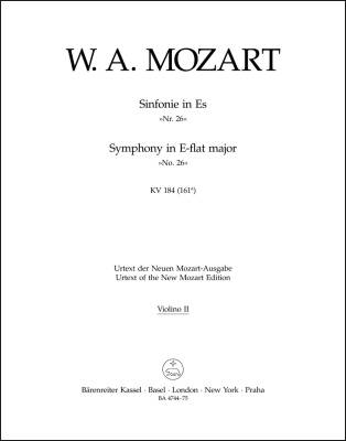 Symphony No. 26 in E-flat Major K. 184(166a) - Mozart - Violin II Part, Urtext Edition