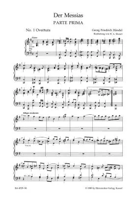 The Messiah K. 572 - Handel - Vocal Score, Urtext Edition - Vocal, Mixed Choir, Orchestra