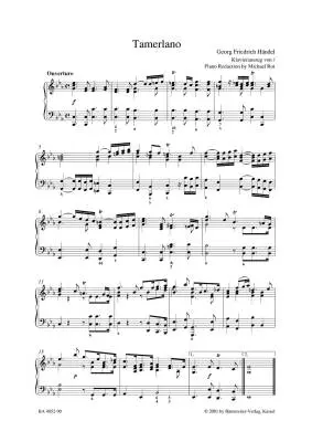 Tamerlano HWV 18 - Handel - Vocal Score, Urtext Edition