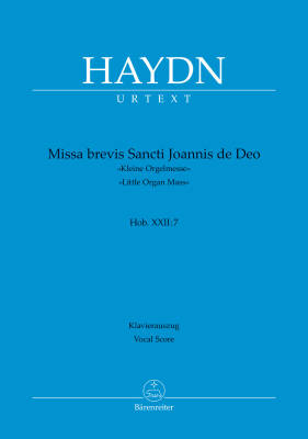 Missa Brevis Sancti Joannis de Deo Hob. XXII:7 ''Little Organ Mass'' - Haydn - Vocal Score