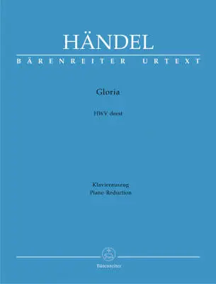 Baerenreiter Verlag - Gloria HWV deest - Handel - Vocal Score, Urtext edition