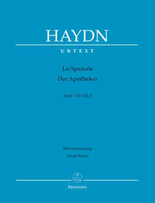 Baerenreiter Verlag - Lo Speziale - Der Apotheker Hob. XXVIII:3 - Haydn - Vocal Score, Urtext edition