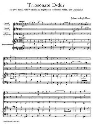 Trio Sonata in D Major - Hasse - Piano Quartet