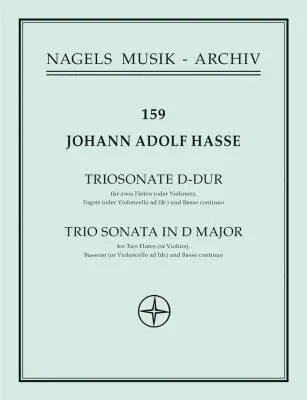 Baerenreiter Verlag - Trio Sonata in D Major - Hasse - Piano Quartet