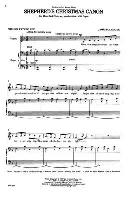 Shepherd\'s Christmas Canon - Boeringer - Choral Octavo - 3-Pt Accompanied