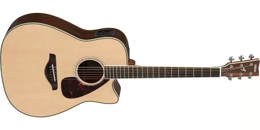 Yamaha - FGX830C Acoustic/Electric Guitar with Cutaway - Natural