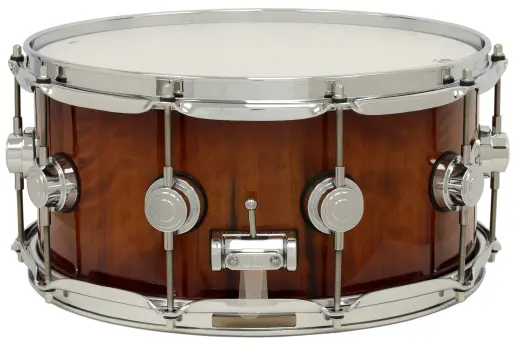 L&M Exclusive Collector\'s Series Purpleheart 6.5x14\'\' Snare Drum - Amber to Purple Burst Over Vavona