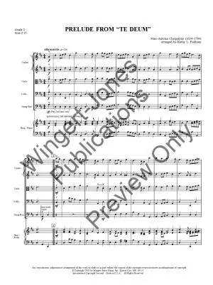 Prelude from \'\'Te Deum\'\' - Charpentier/Fishburn - String Orchestra - Gr. 2