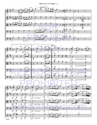 March No. 1 in D Major K. 335 - Mozart/Caponegro - String Orchestra - Gr. 4