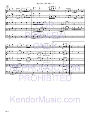 March No. 1 in D Major K. 335 - Mozart/Caponegro - String Orchestra - Gr. 4