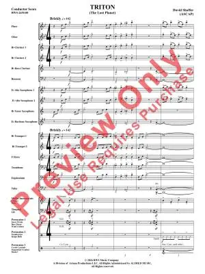 Triton (The Dwarf Planet) - Shaffer - Concert Band - Gr. 3